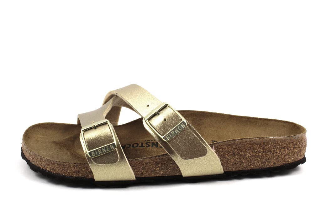 Birkenstock Mules Yao Balance Birko-flor® Gold, Women’s Sandal, Gold, 5.5 UK (39 EU)