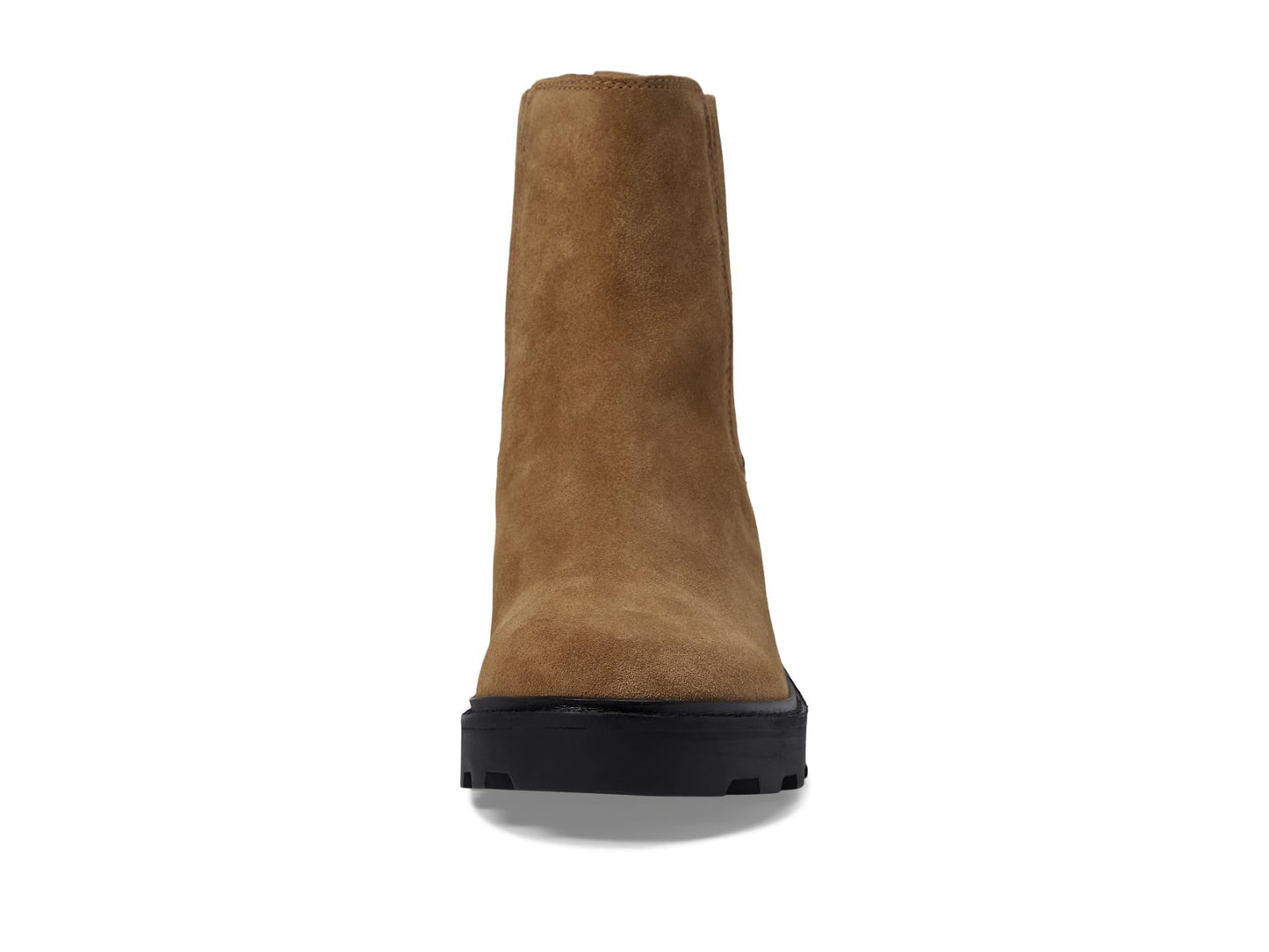 Madewell The Gwenda Platform Ankle Boot for Women in Suede - Leather Lining - Man-made Sole - Stacked Heel Toffee 6 M
