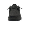 Hey Dude Men's Paul Sox Total Black Size 12 | Men’s Shoes | Men's Lace Up Loafers | Comfortable & Light-Weight