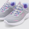 Skechers Kids Bounder - Simple Cute Sneaker, Gray, 5 Big Kid