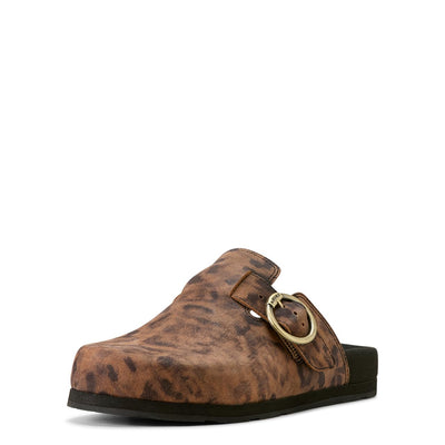 ARIAT Women's Country Mule, Leopard Suede, 6.5