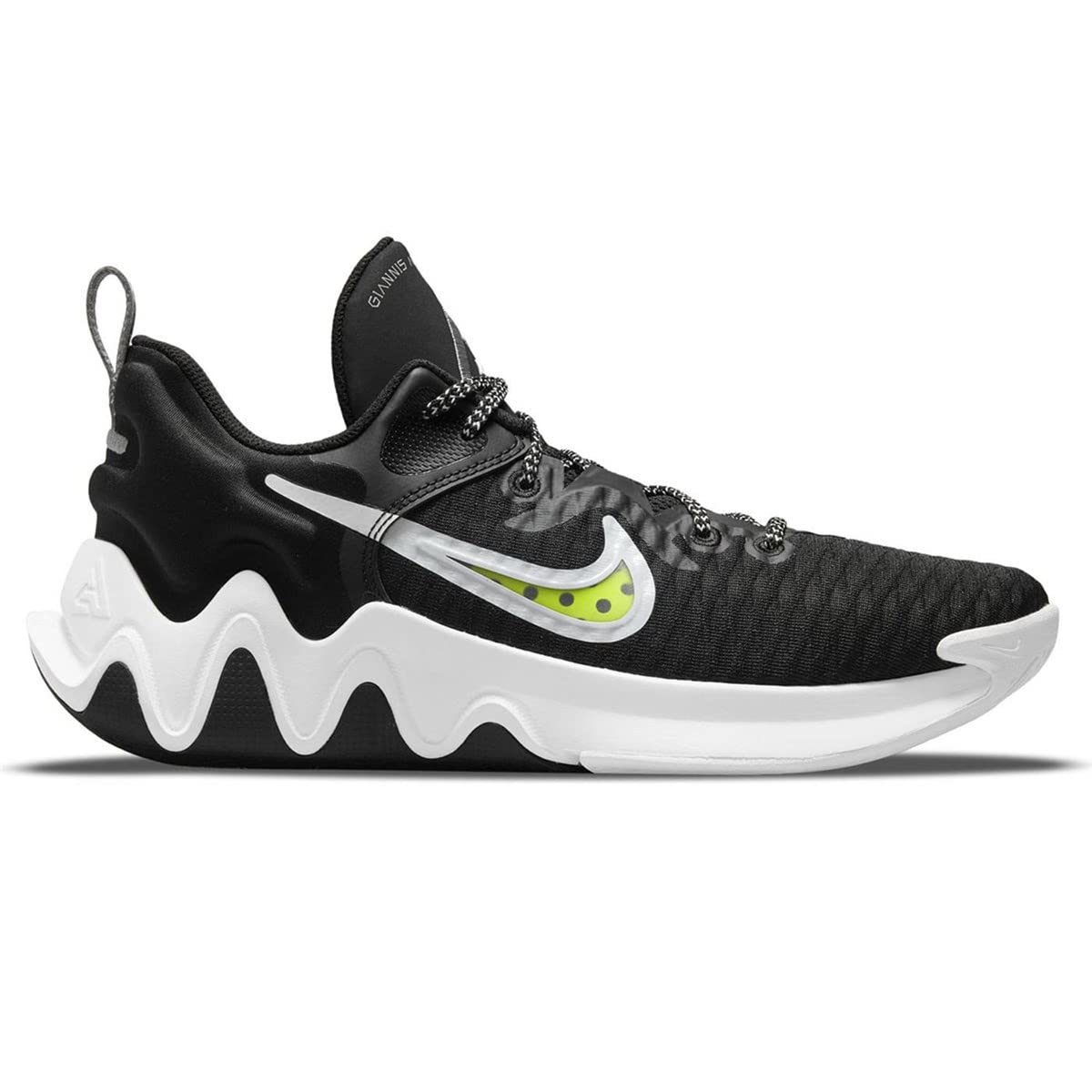 Nike Men's Giannis Immortality Athletic Basketball Shoes, Black/White-wolf Grey-clear, 13