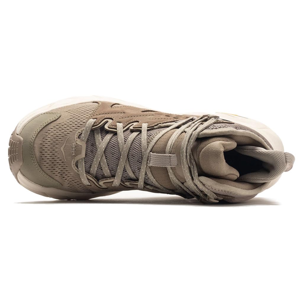 Hoka Women's Anacapa Breeze Mid Hiking Boot, Dune/Eggnog, 6.5