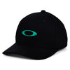 Oakley Tin Can Premium Flex Stretch-Fitted Cap Black/Teal
