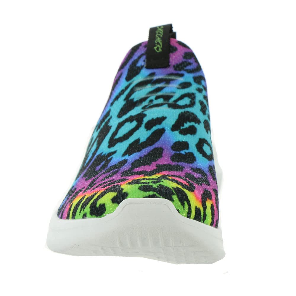 Skechers Kids Girls Ultra Flex 2.0 Sneaker, Multi/Black, 3.5 Little Kid