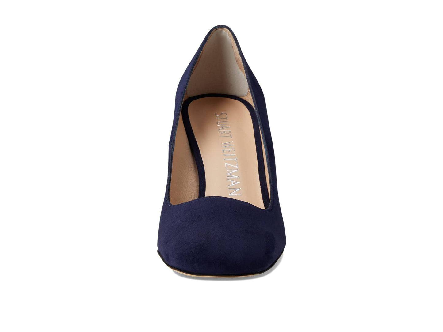 Stuart Weitzman Curveblock 85 Pump Nice Blue 8.5 B