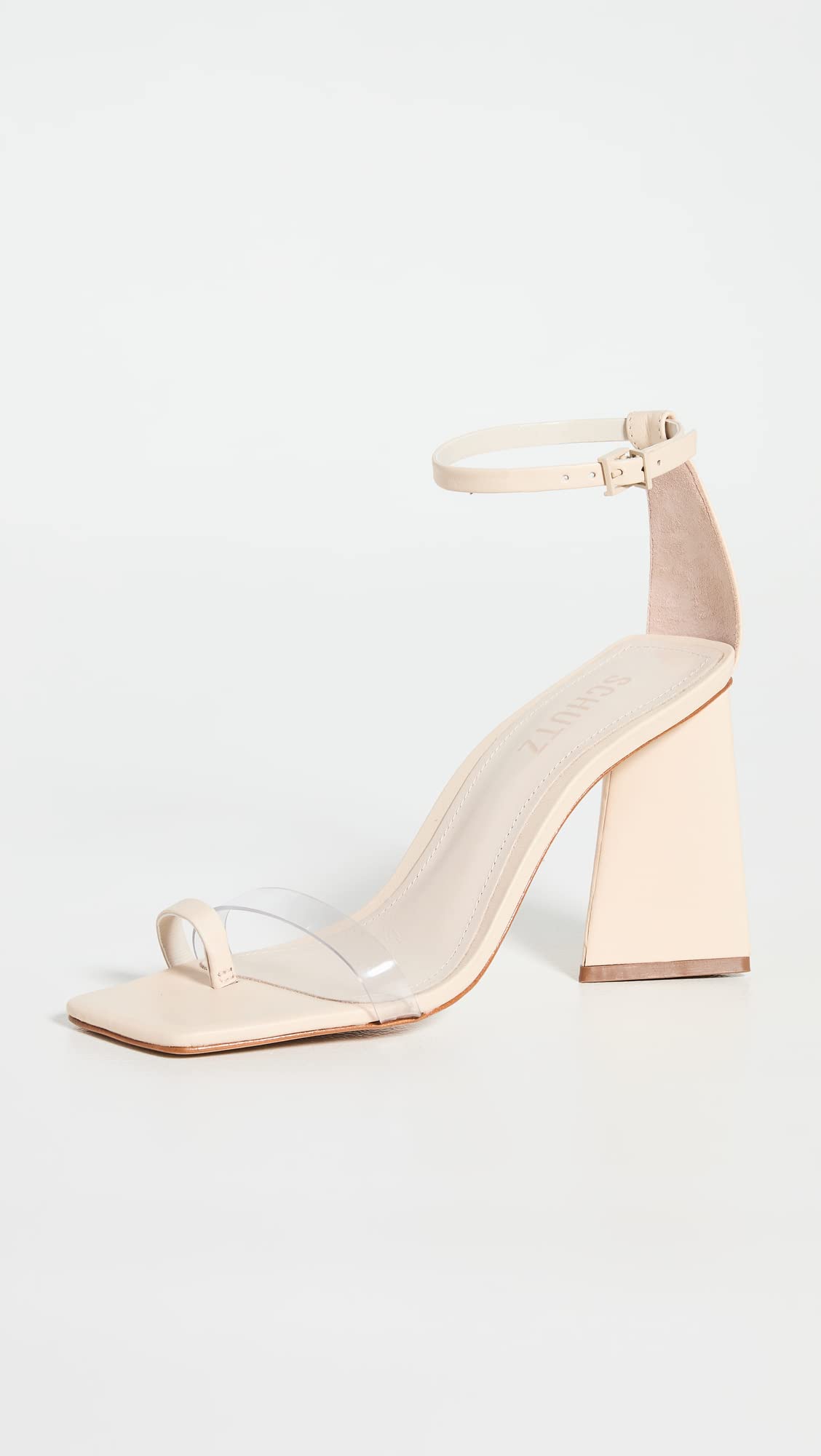 SCHUTZ Women's Avva Sandals, Egg Shell, Tan, 6 Medium US