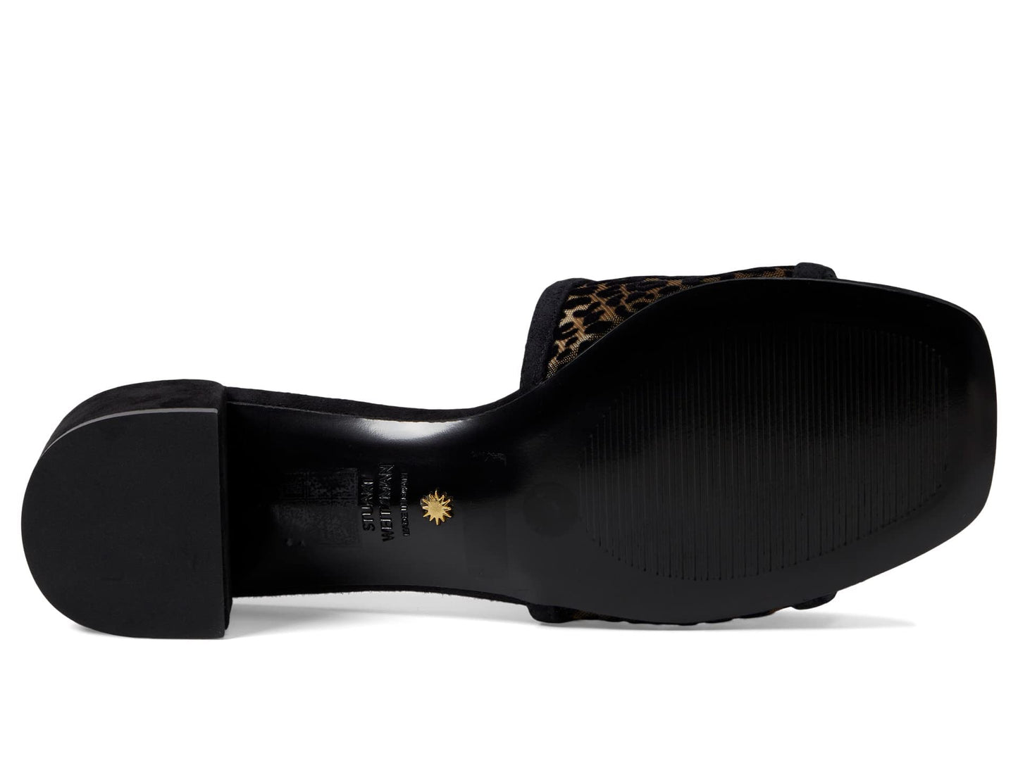 Stuart Weitzman Cayman 35 Block Slide Black 8 B