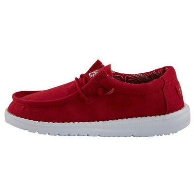 Hey Dude Wally Youth Shoes (13, Red)