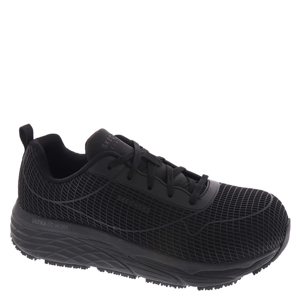 Skechers Work Max Cushioning Elite SRKaiget Sneaker Womens Oxford 10 BM US Black