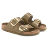 Birkenstock Women's Arizona Big Buckle Sandals, High Shine Mud Green, 11 Medium US