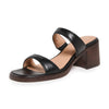 Madewell Women's Ora Double Strap Sandals, True Black, 7.5 Medium US