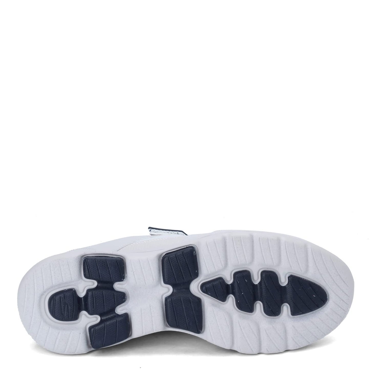 Skechers Men's Gowalk - Athletic Hook and Loop Walking Shoes | Two Strap Sneakers | Air-cooled Foam, White/Navy, 12 X-Wide