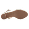 Rockport Women's Tabitha Two-Strap, Vanilla Leather Pearl, 6