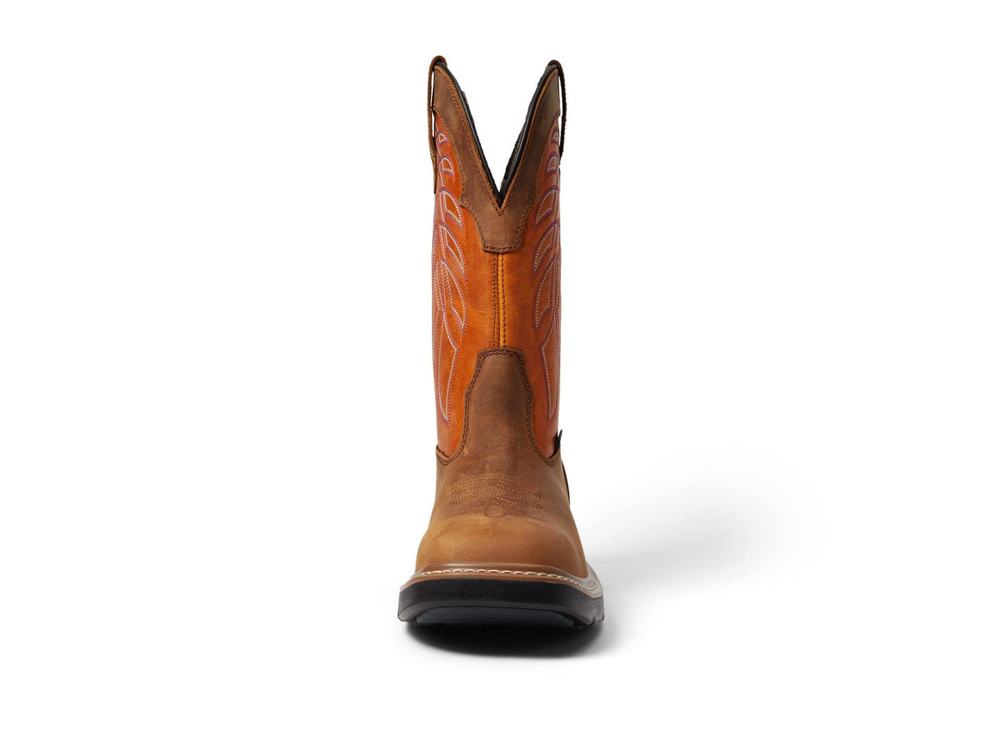 Wolverine Men's Rancher DuraShocks CarbonMax Wellington Western Boot, Yellow/Orange, 10