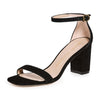 Stuart Weitzman Women's 75mm Nudist Curve Block Sandals, Black, 6 Medium US