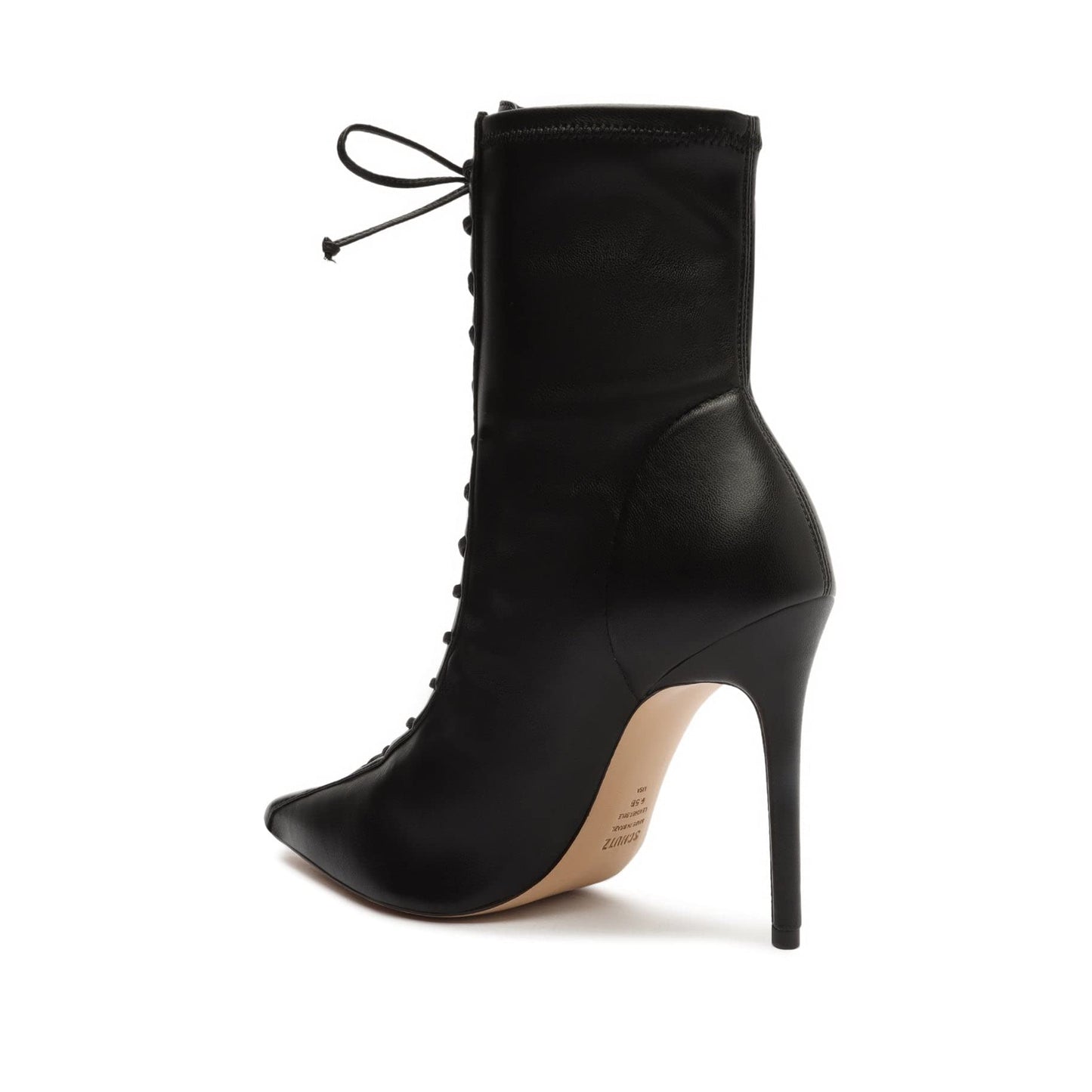 SCHUTZ Women's Tennie High-Heeled Leather Bootie