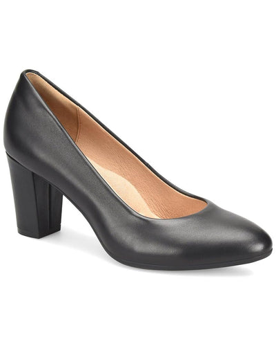Sofft® Parisa Pumps for Women – Ideal for Evening Events - Leather Upper and Insole – Slip-in Closure Black 9 M (B)