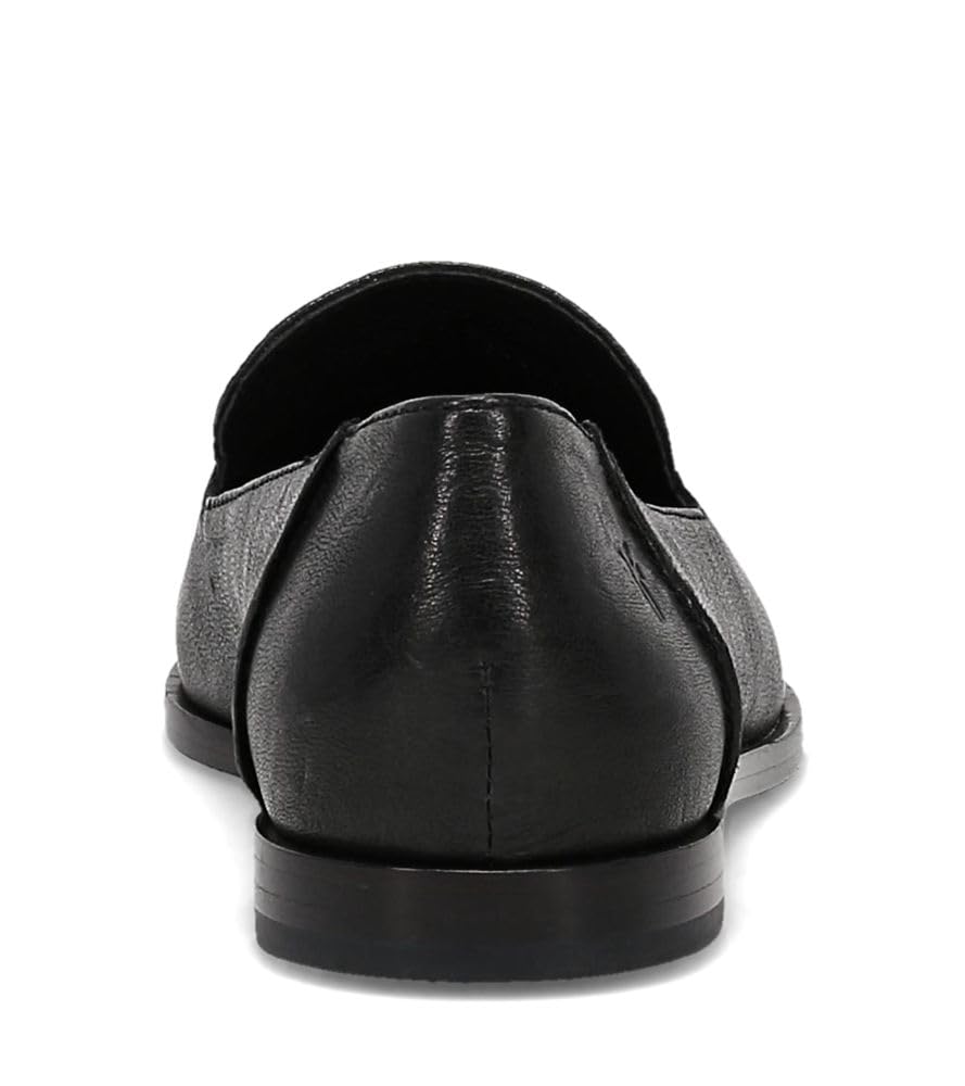 Frye Kenzie Venetian Women's Flat Loafer Shoes - Comfortable Slip-On Design with Premium Leather, Black - Oyster - 9 M
