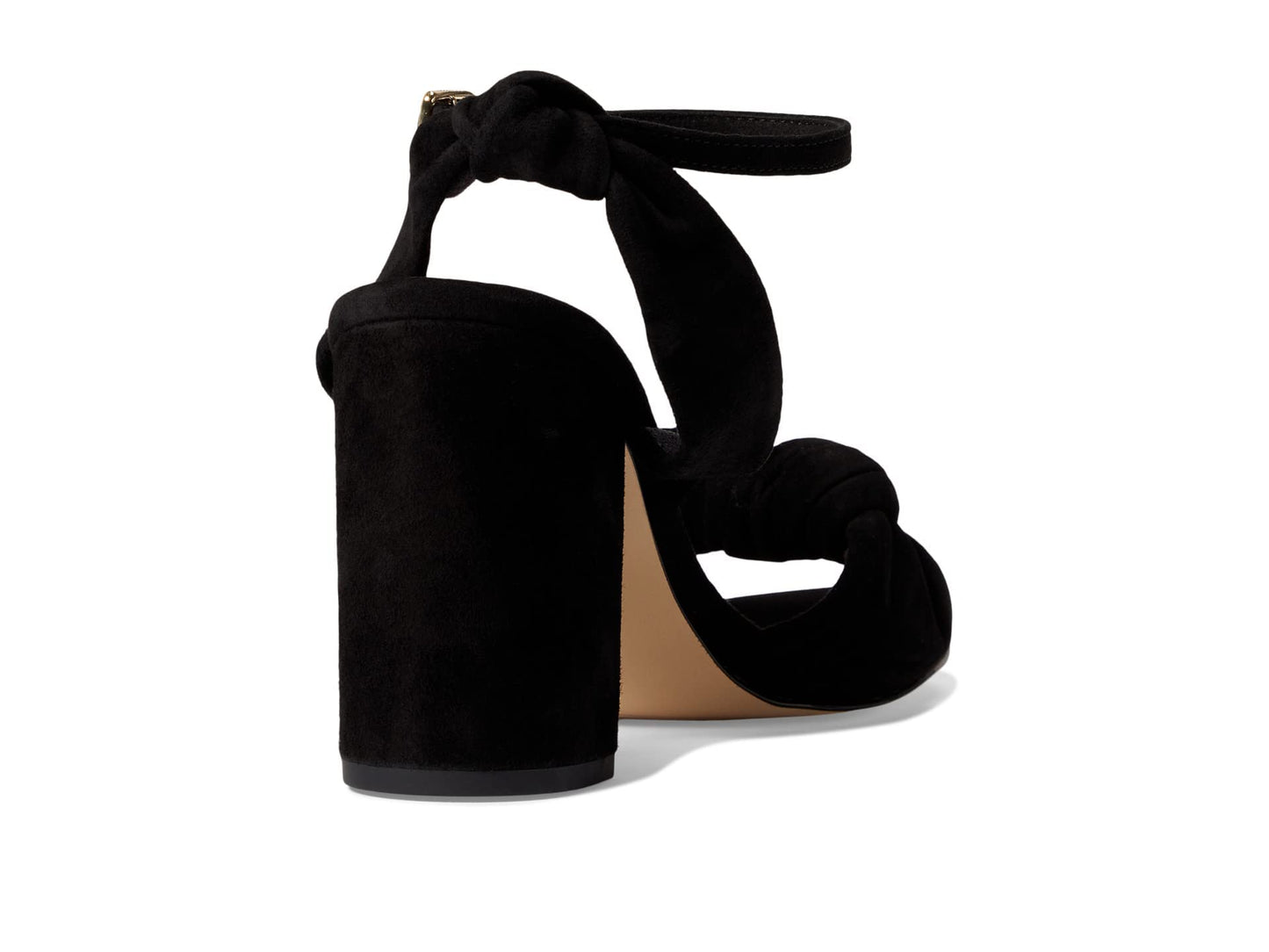 Cole Haan Kaycee Knotted Sandal Black Eco Flora/Brushed Gold/Black Outsole 7.5 B (M)