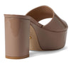 Stuart Weitzman Squarehigh Platform 95 Slide Fawn 9 B