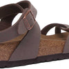 Birkenstock Women's YARA Birko-Flor Nubuck Ankle Strap Sandals, Brown (Mocca Mocca), 5.5 UK