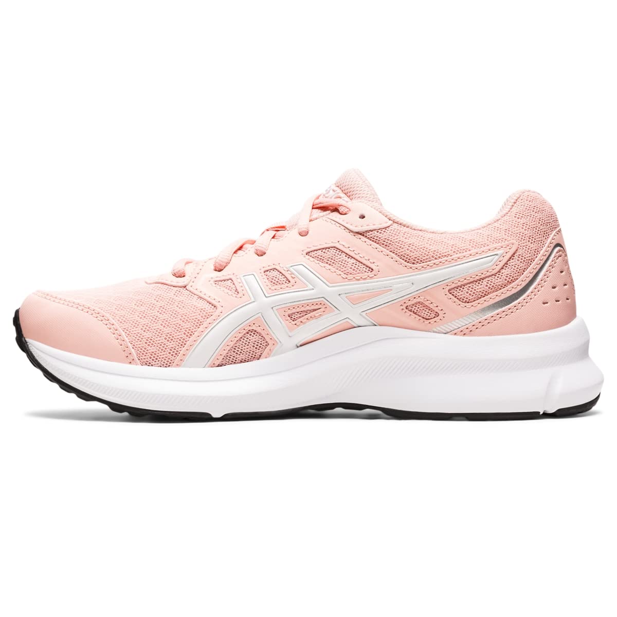 ASICS Kid's JOLT 3 Grade School Running Shoes, 3.5, Frosted Rose/White