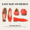 Frye Women's Claire Flat Shoe, Red - 8.5 M
