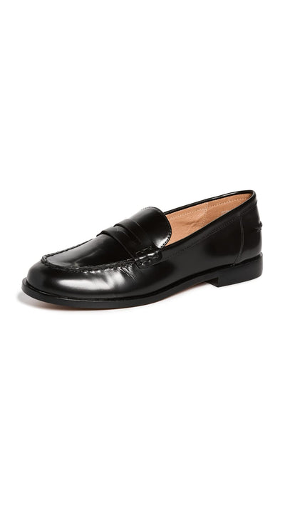 Madewell Women's Billie Clean Loafers, True Black, 8 Medium US