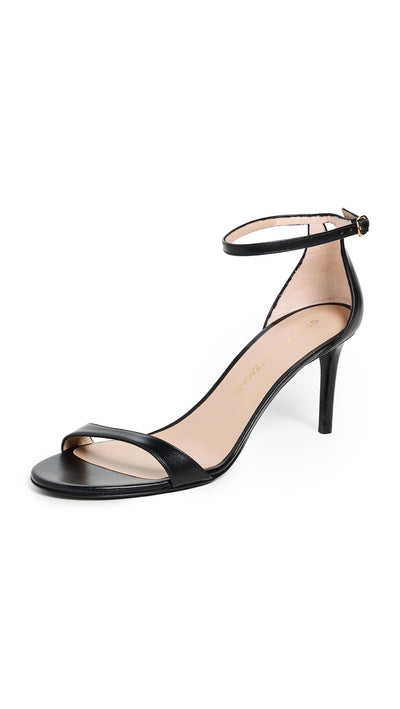 Stuart Weitzman Women's Nudist Ii Sandal 75 Black 1 6 Medium