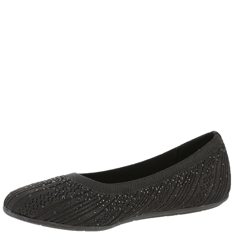 Skechers USA Cleo 2.0-Glitzy Daze Women's Slip On, 7.5 B(M) US, Black-Black