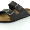 Birkenstock Unisex Arizona Black Oiled Leather Sandals - 7-7.5 B(M) US Women