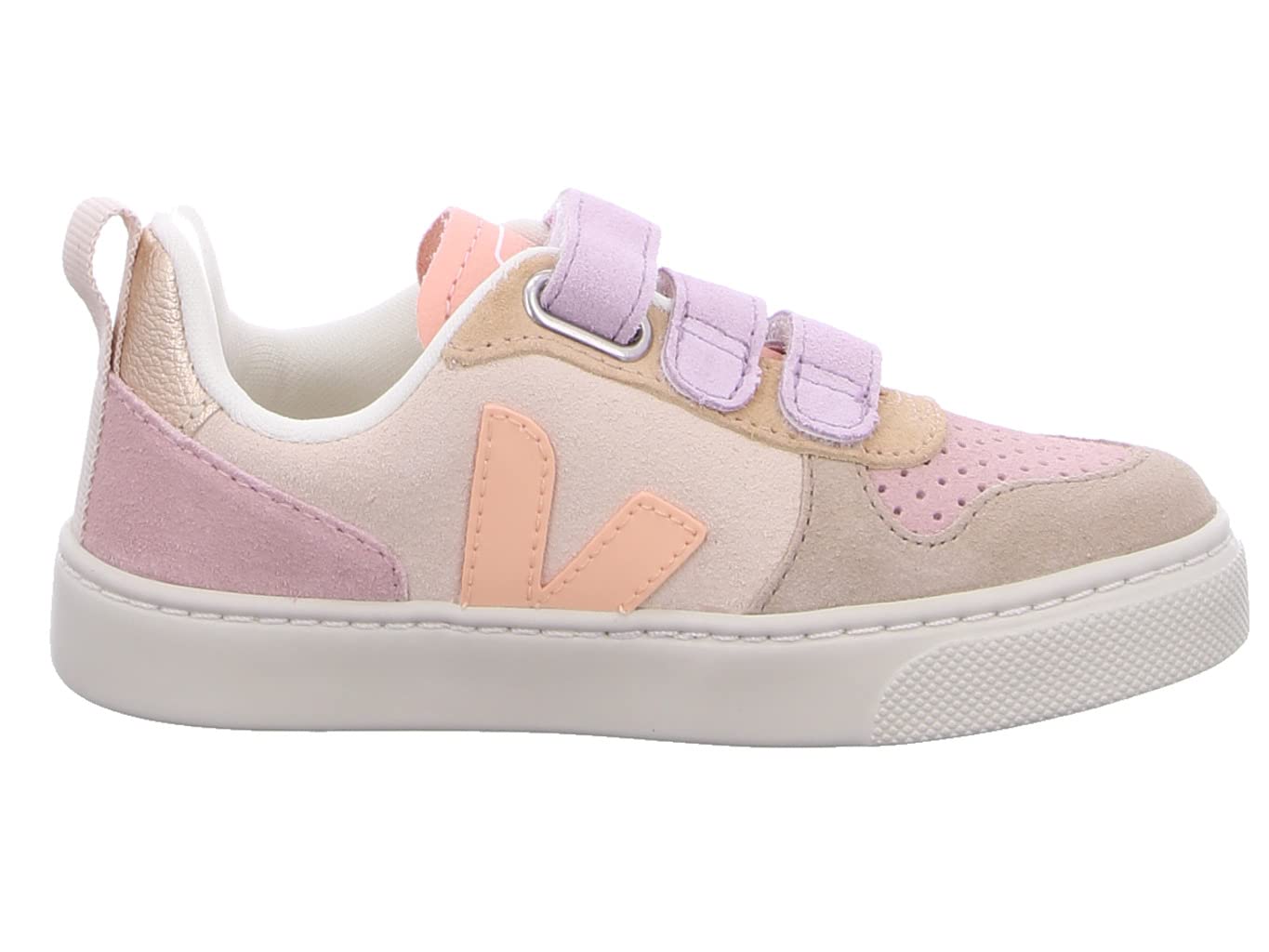 VEJA Small V-10 Suede (Little Kid/Big Kid) Multicolor/Sable Unisex EU 28 (US 11 Little Kid) M
