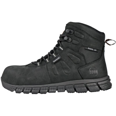 Hoss Ulta Lite Tikaboo Atlantic Leather - Big Sizes Black 8.5 EE - Wide