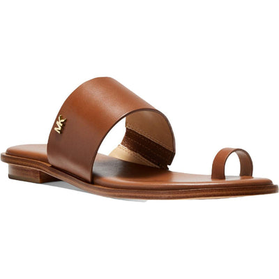 Michael Michael Kors Women's August Flat Sandals Luggage 6 M