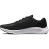 Under Armour Men's Charged Pursuit 3 Running Shoe, Black (001)/White, 10