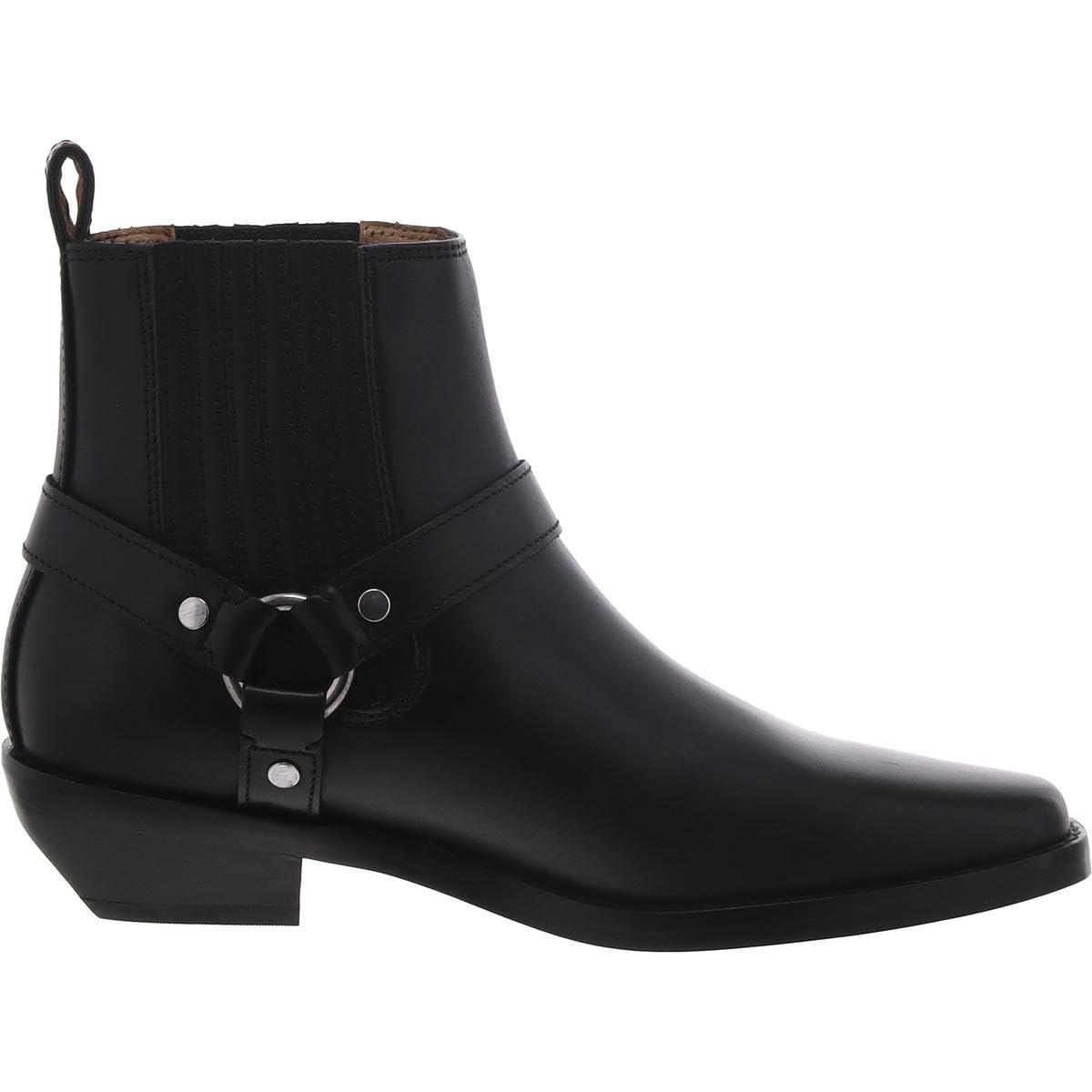 Madewell The Santiago Western Ankle Boot in Leather True Black 9.5 M