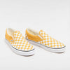 Vans Men's Classic Slip On Sneaker, Color Theory Checkerboard - Golden Glow, Size 10