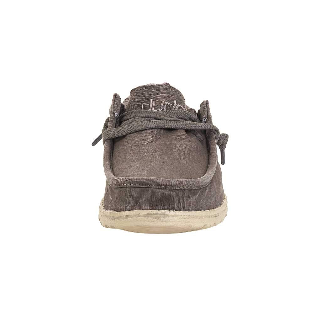 Hey Dude Men’s Wally Washed Mud Size 11 | Men’s Shoes | Men’s Lace Up | Comfortable & Light-Weight