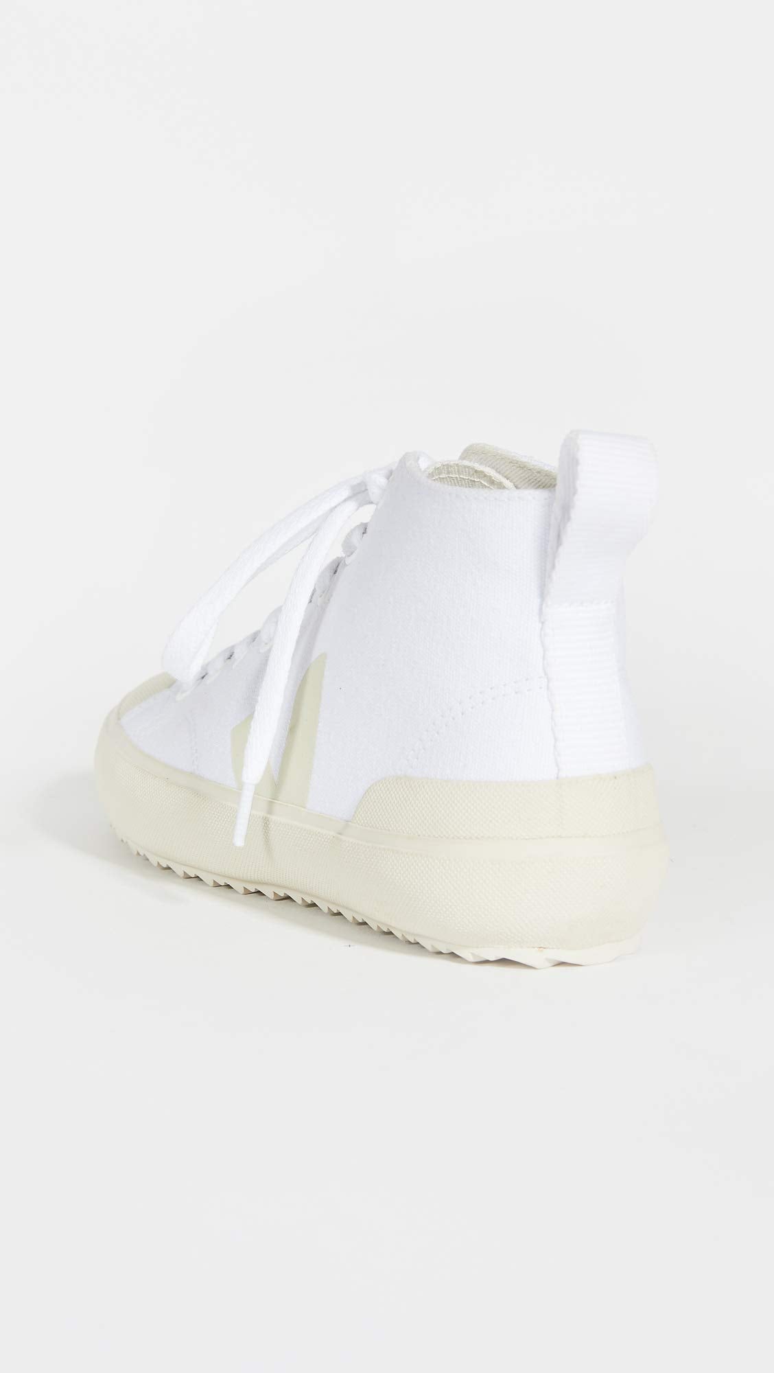 Veja Women's Nova High Top Vegan Sneakers, White/Pierre, 5 Medium US