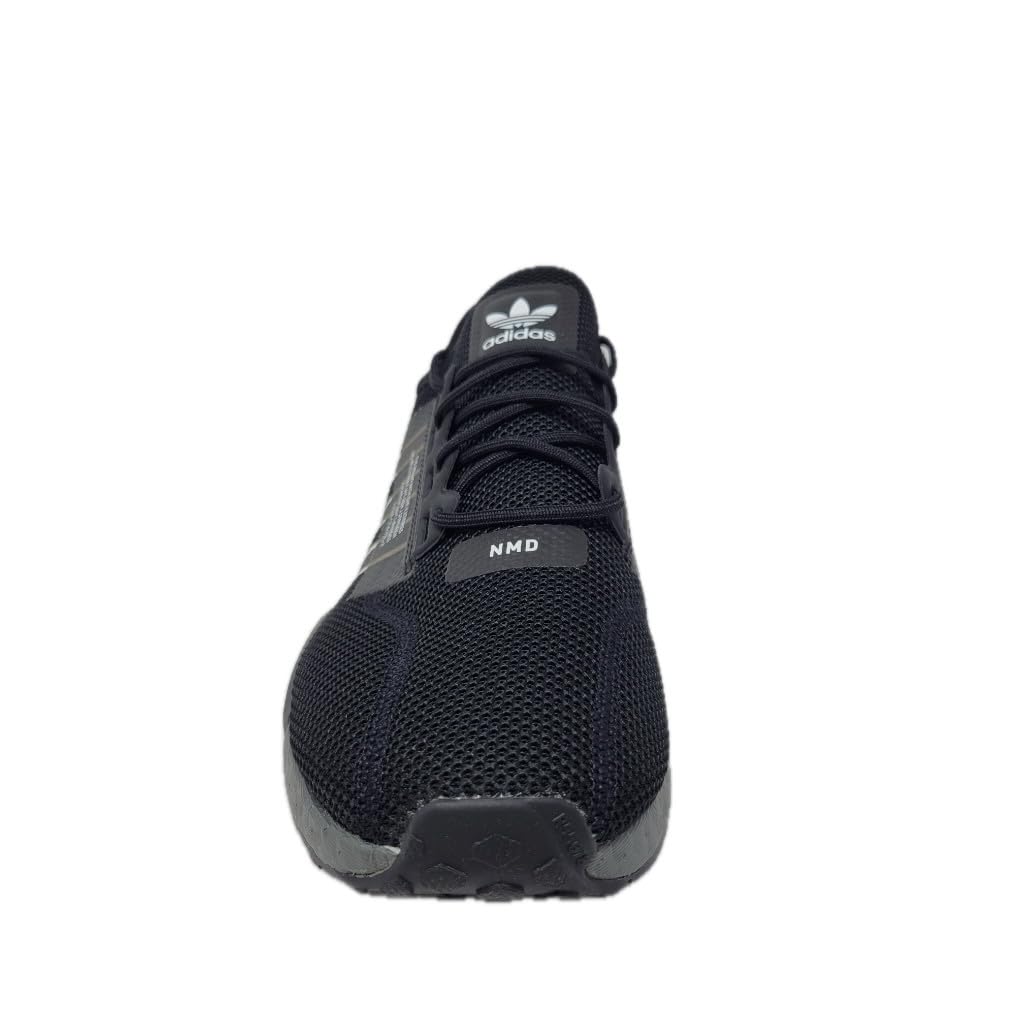 adidas Men's NMD R1 V2 Running Shoes, Black/Grey, 8 M US