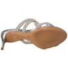 Schutz Women's Jocelyn Mule Sandal, Cristal/Prata, 7