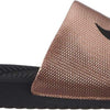 Nike Women's Kawa Slide, Metallic Red Bronze / Black, 10