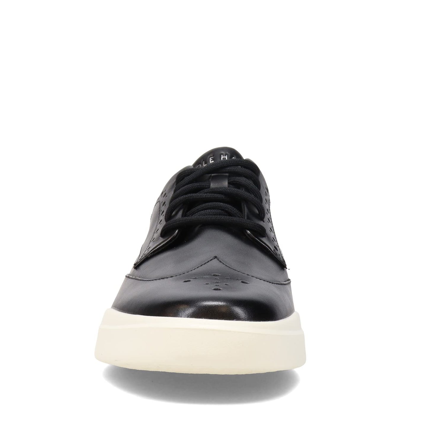 Cole Haan Men's Grand Crosscourt Wingtip Sneaker, Black/Blanc de Blanc, 12 W