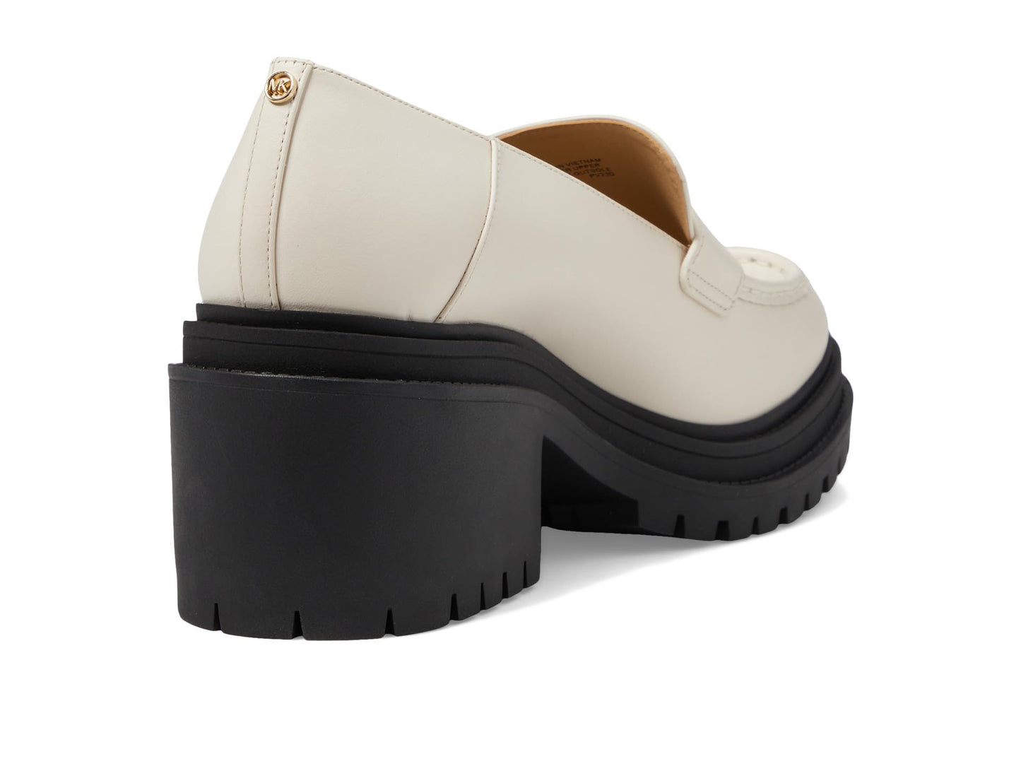 Michael Kors Rocco Heeled Loafer Light Cream 10 M