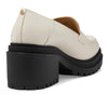Michael Kors Rocco Heeled Loafer Light Cream 6.5 M