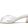 Stuart Weitzman Miami Xcurve 50 Slide White 8 B