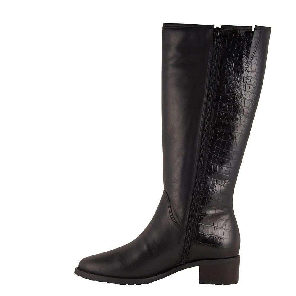 David Tate Superior Black Croc 10 W (D)