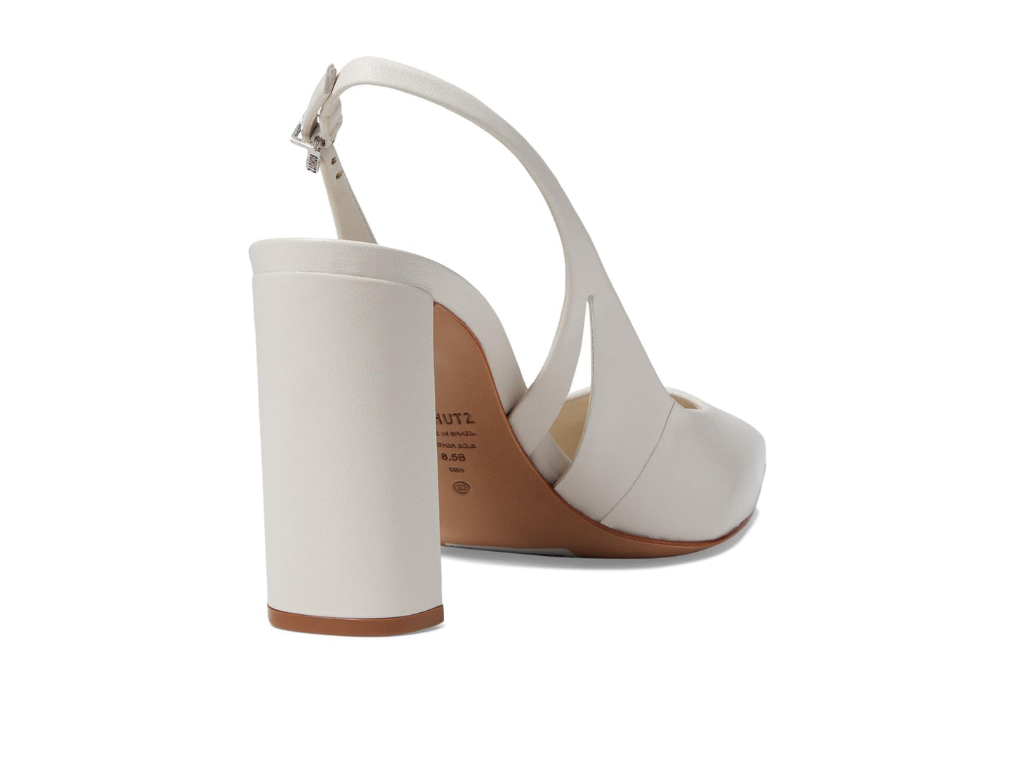 Schutz Women's Blanche Mid Pump, Pearl, 6