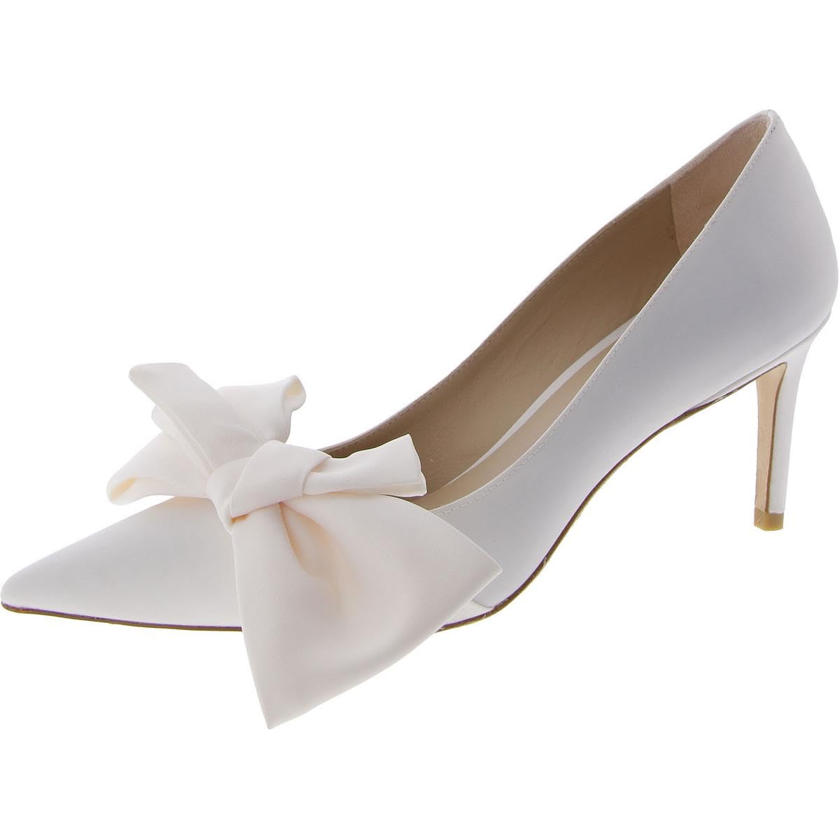 Stuart Weitzman Stuart Loveknot 75 Pump Ivory 7 B